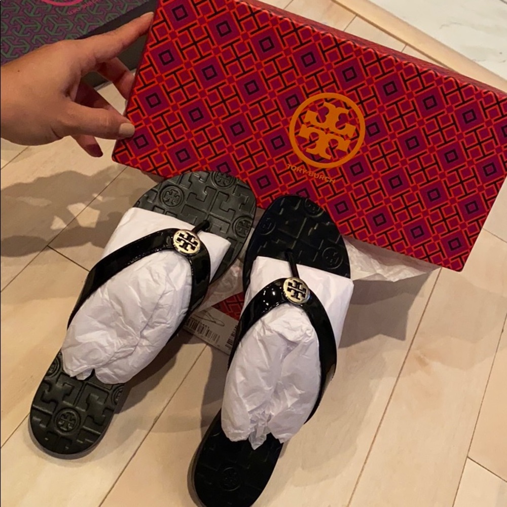 Tory Burch sandals patent leather